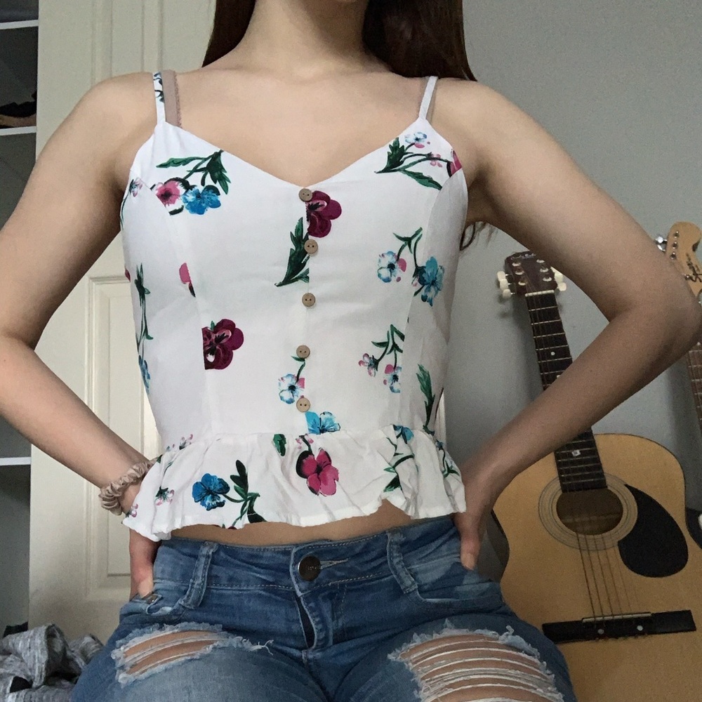 white tank top